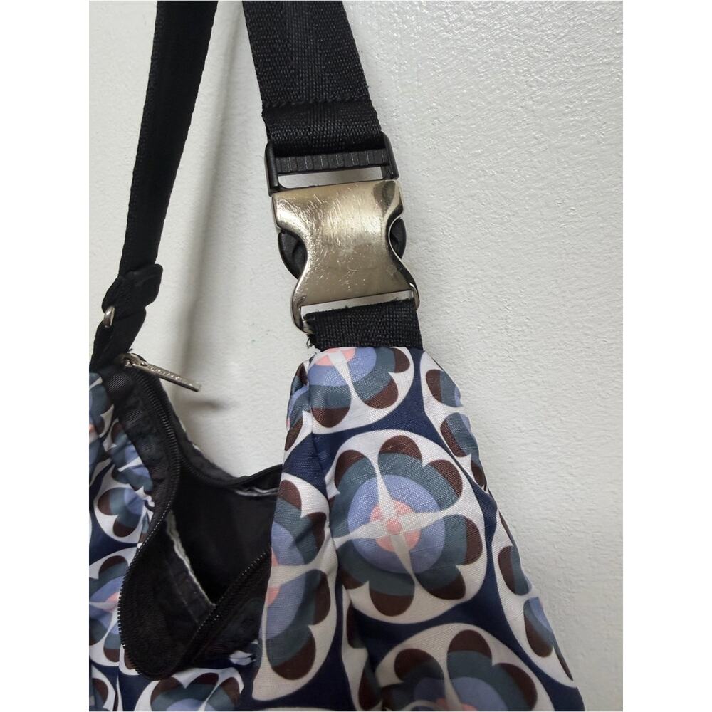 LeSportSac blue and white hobo nylon purse - Picture 10 of 11